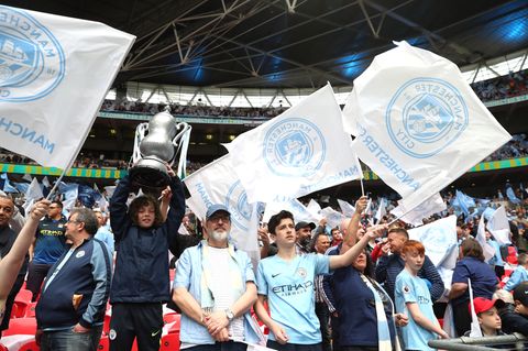 Manchester City Fans im Stadion