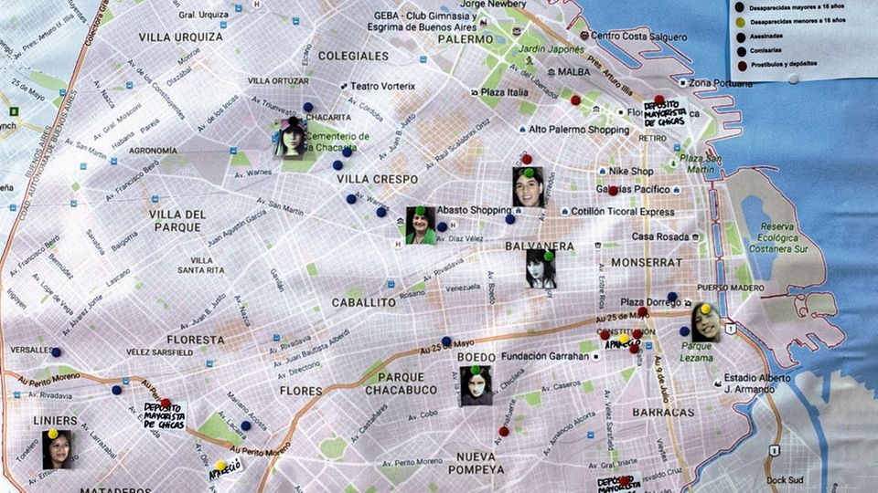 Zwangsprostitution in Argentinien: Ein Stadtplan zeigt, wo Mädchen verschwanden Ein Stadtplan zeigt, wo Mädchen verschwanden