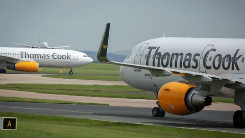 Jets von Thomas Cook Airlines am Manchester Airport