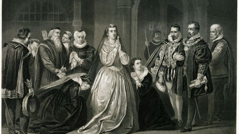 Maria Stuart vor ihrer Exekution