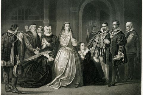 Maria Stuart vor ihrer Exekution