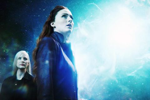 Szene aus "X-Men: Dark Phoenix". Die Hauptrolle spielt Sophie Turner (Mitte), bekannt aus "Game of Thrones".