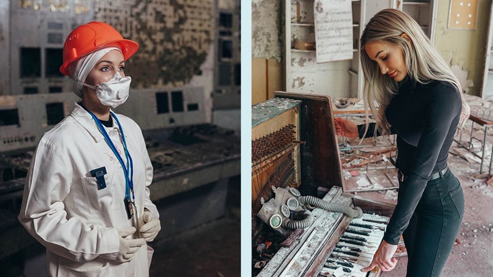 Julia Bässler in Tschernobyl Julia Bässler in Tschernobyl