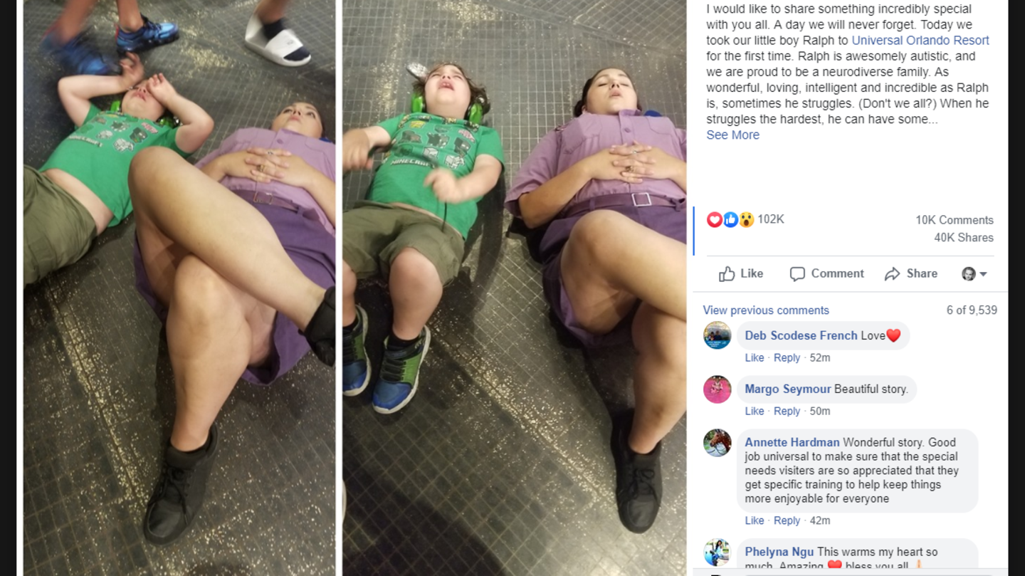 Die Mutter des kleinen Ralph postete das Bild der Mitarbeiterin und ihres Sohnes auf Facebook