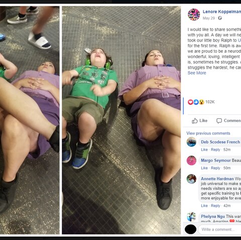 Die Mutter des kleinen Ralph postete das Bild der Mitarbeiterin und ihres Sohnes auf Facebook