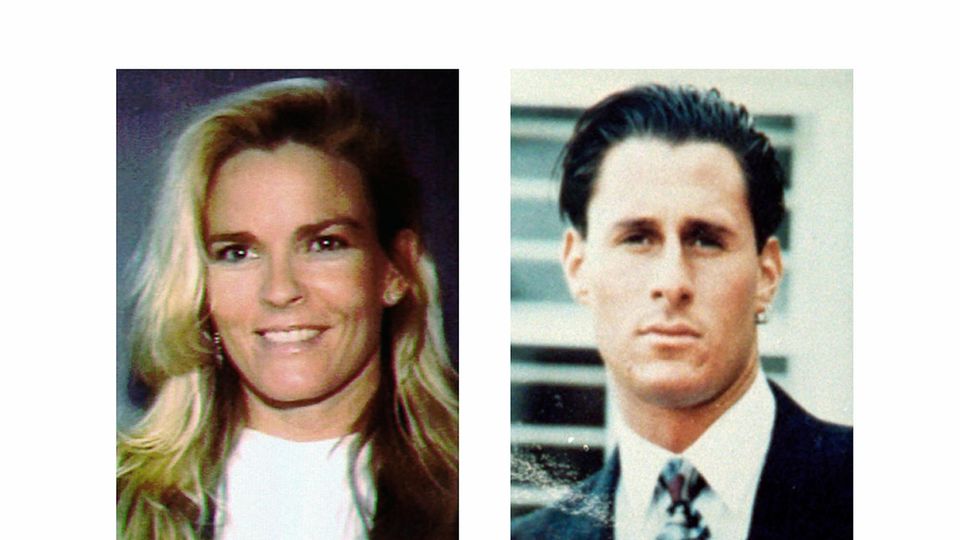 Diese undatierte Foto-Kombo zeigt Nicole Brown Simpson und Ron Goldman