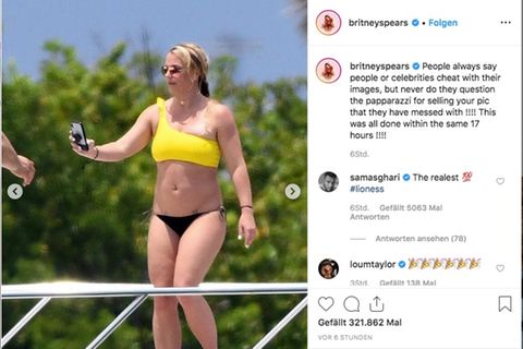 Britney Spears ärgert sich über Paparazzi-Bilder