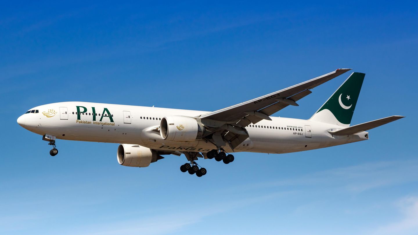 Eine Boeing 777 von Pakistan International Airlines