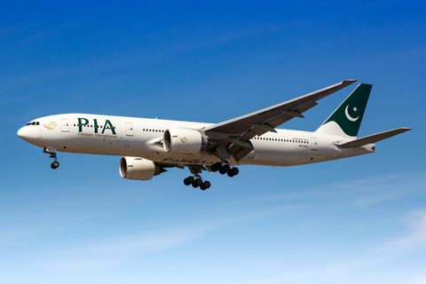 Eine Boeing 777 von Pakistan International Airlines
