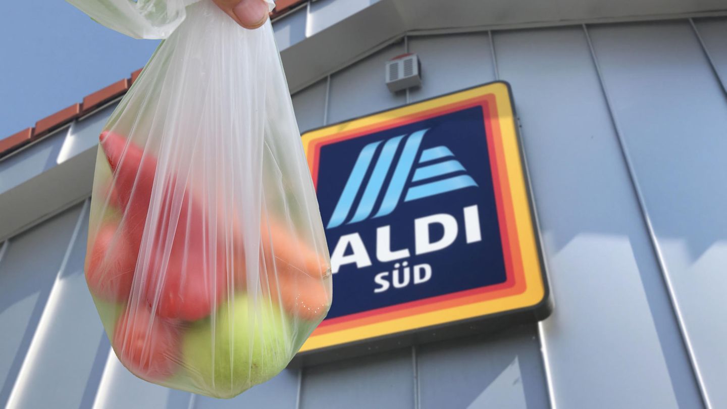 Aldi - dünne Plastiktüte