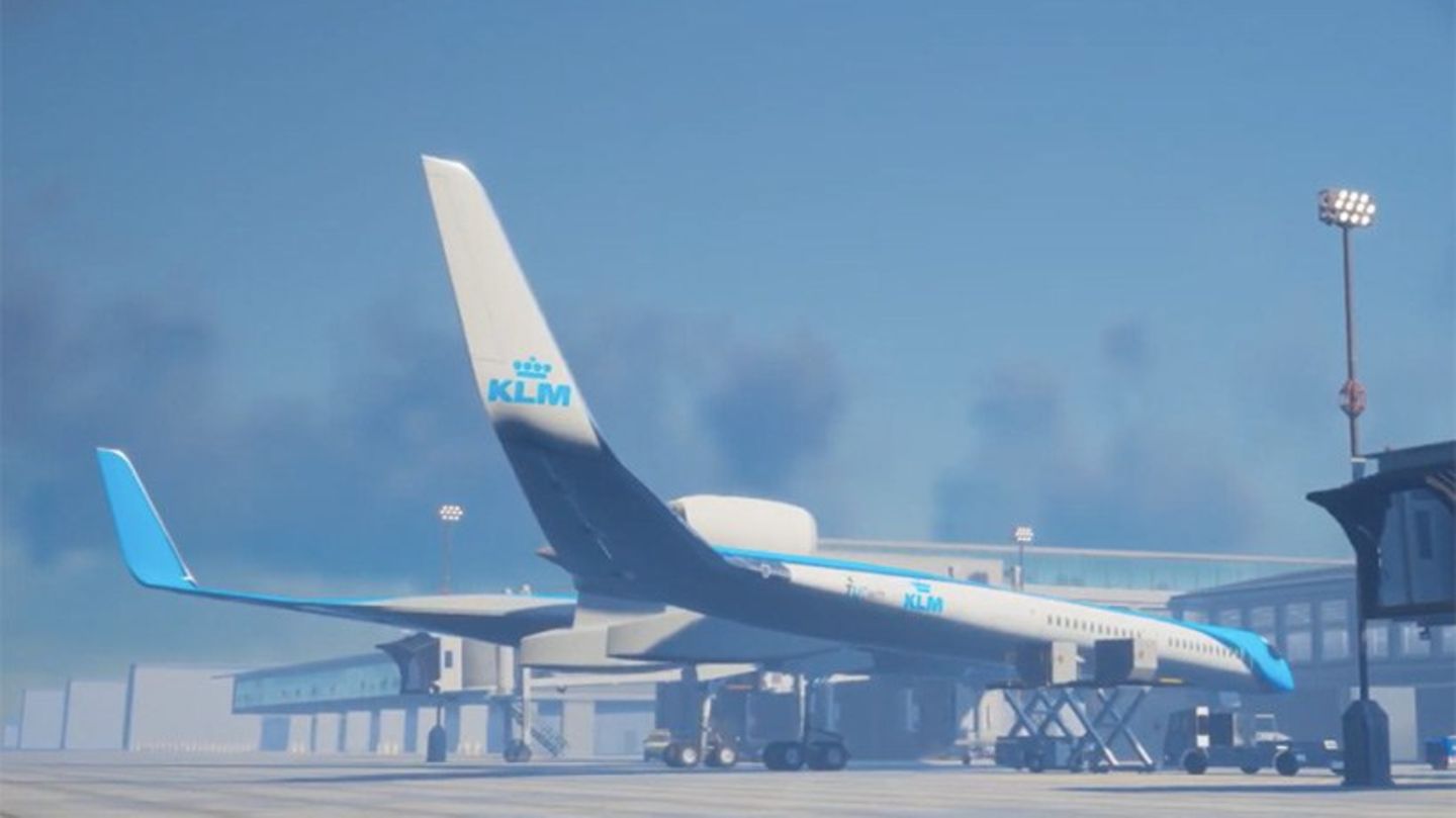 Самолет 5 букв. KLM — Flying-v. Flying v самолет KLM. KLM V образный самолет. KLM самолет будущего.