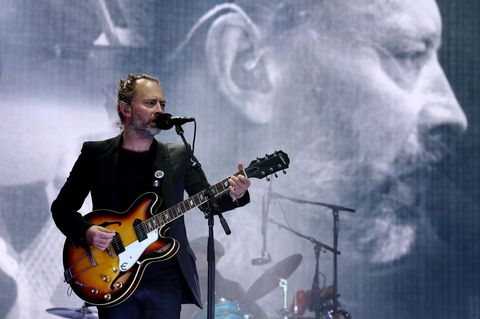 Thom Yorke mit seiner Band Radiohead im Sommer 2017 auf dem TRNSMT Festival in Glasgow