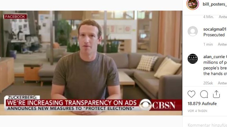 Instagram Mark Zuckerberg Facebook Deep Fake