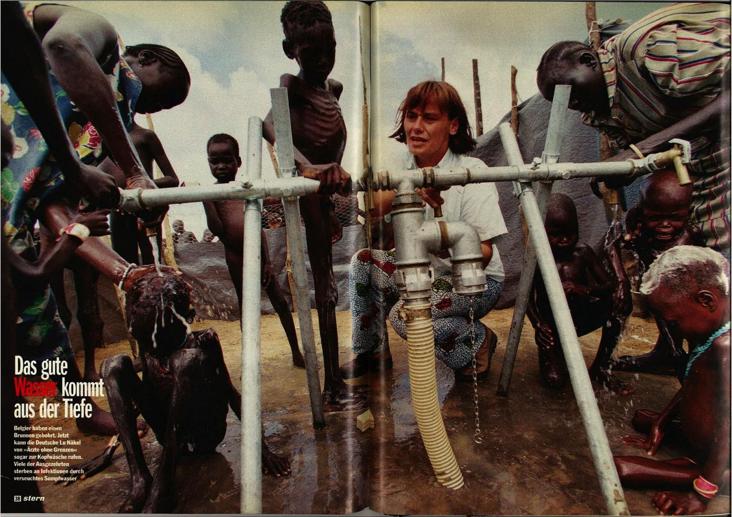 stern September 1998: Reportage von Gabriel Grüner über den Hungertod im Südsudan
