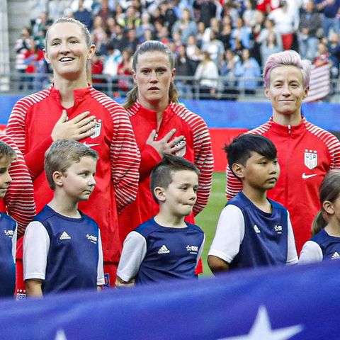 Megan Rapinoe protestiert schweigend gegen Trump