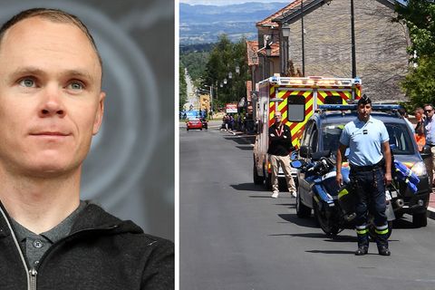 Chris Froome stürzte schwer - er liegt in St. Etienne auf der Intensivstation