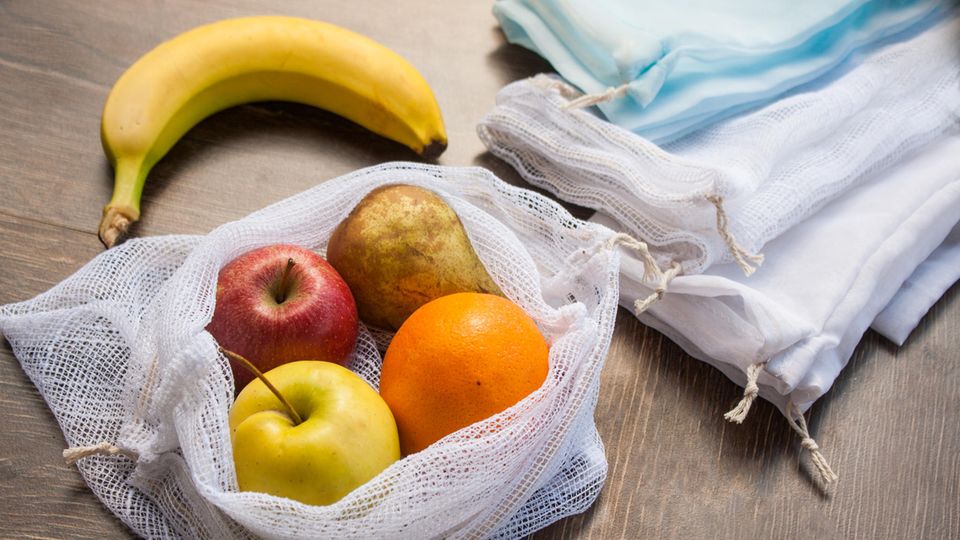 Obstnetz statt Plastiktüte