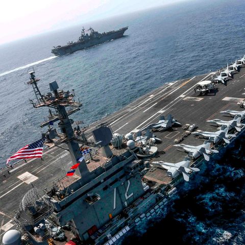 US-Flugzeugträger Abraham Lincoln im Arabischen Meer