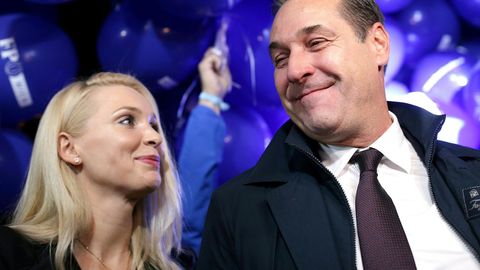 Philippa Strache und ihr Ehemann Heinz-Christian