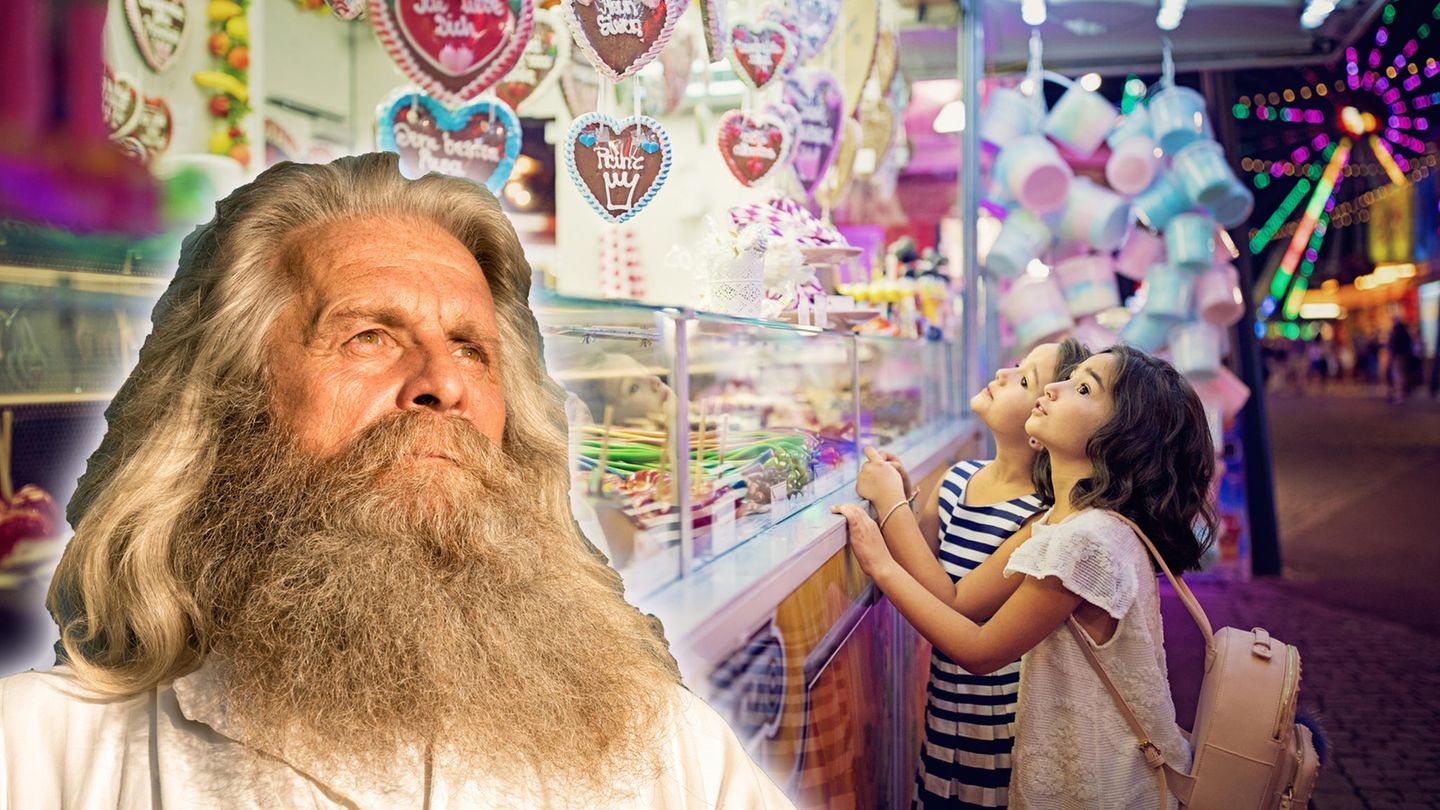 Traum: Gott auf der Kirmes