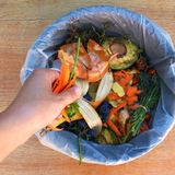 Haushaltsmüll wird weggeschmissen