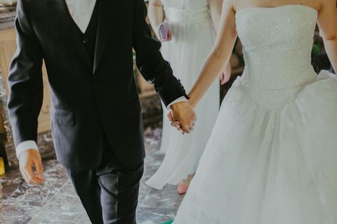 Bei dieser Hochzeit war die Braut nicht die einzige, die weiß trug