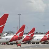 Qantas-Jets am Sydney Airport