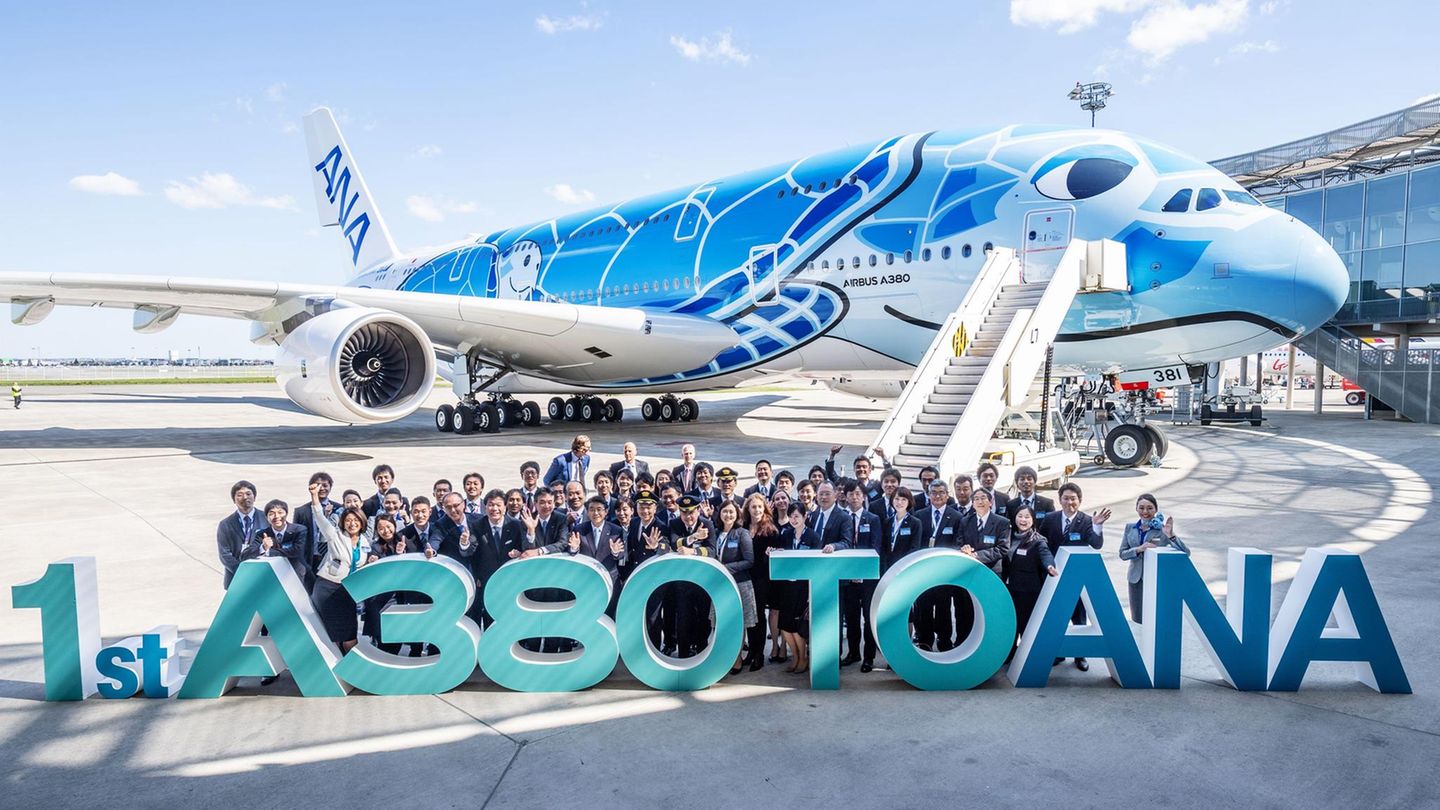 Airbus A380 von All Nippon Airways Airbus A380 von All Nippon Airways