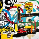 Ein Gemälde von Basquiat und Warhol