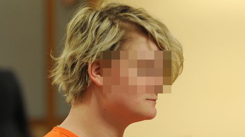 Die Angeklagte Denali B., 18, in einem Gerichtssaal in Alaska (USA)