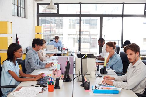 Arbeiten im Großraumbüro