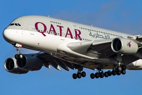 Airbus A380 von Qatar Airways