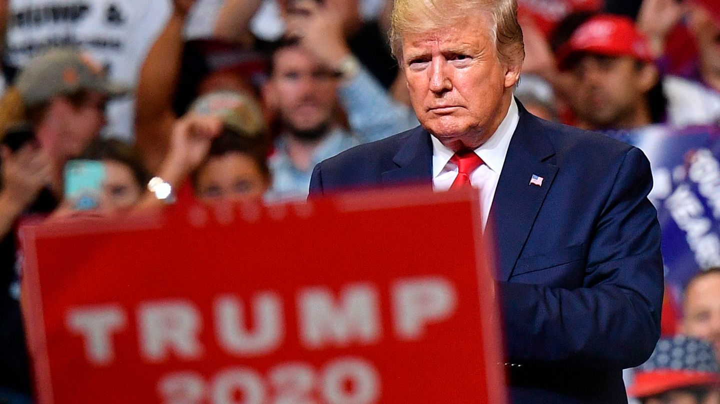 "Greatest-Hits-Kundgebung": US-Präsident Donald Trump bei seiner Wahlkampferöffnung in Orlando, Florida