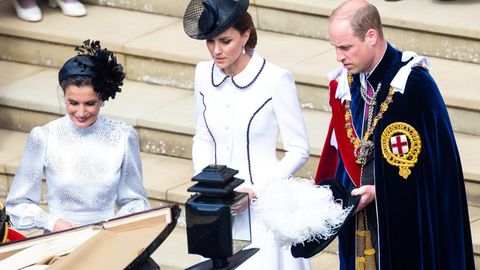 William und Kate bei der Zeremonie des Hosenbandordens