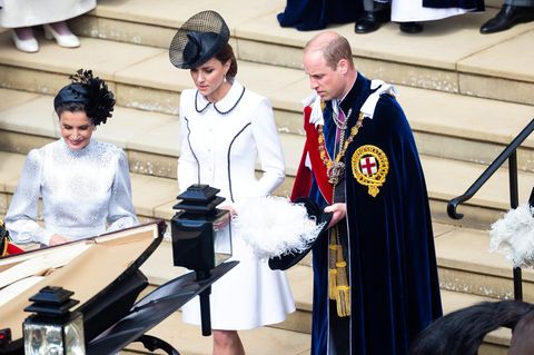 William und Kate bei der Zeremonie des Hosenbandordens