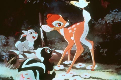 Bambi und seine Freunde im Wald