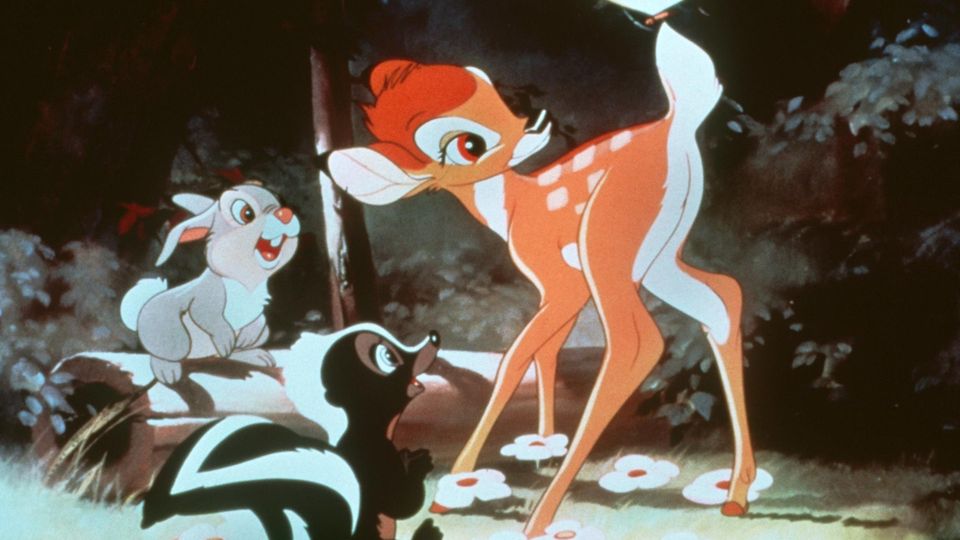 Bambi und seine Freunde im Wald