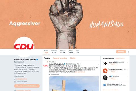 #wirsindwalterlübcke: Aktivisten twittern scheinbar als CDU über den Fall Lübcke