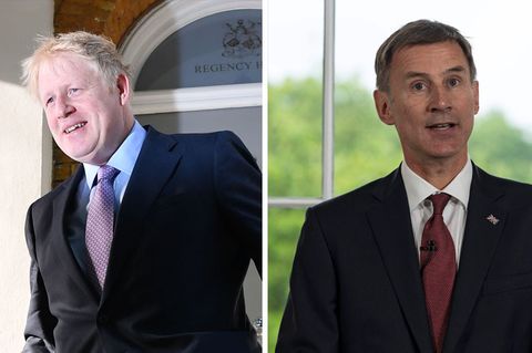 Boris Johnson (l.) und Jeremy Hunt