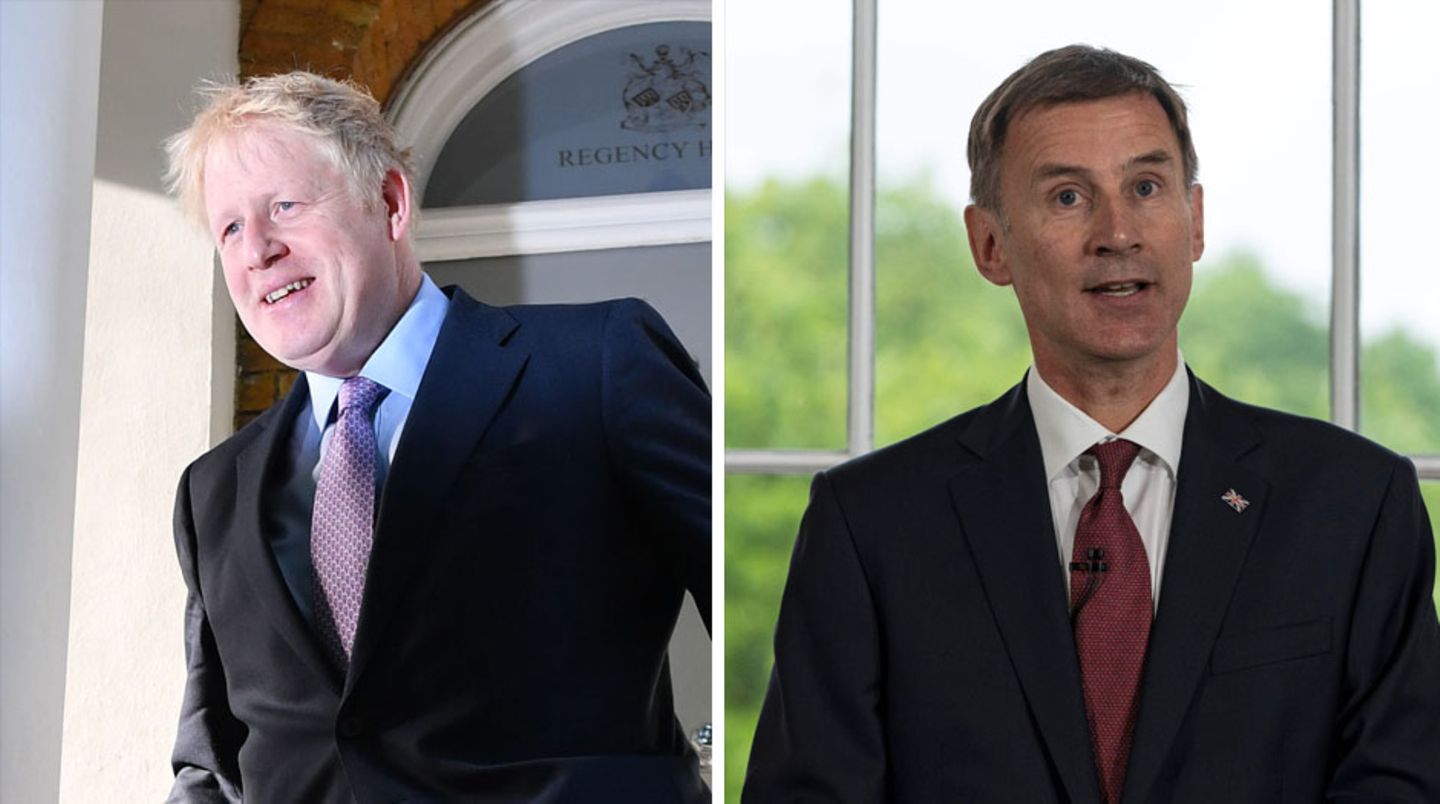 Boris Johnson (l.) und Jeremy Hunt