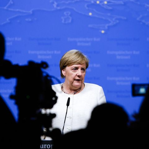 Bundeskanzlerin Angela Merkel beim EU-Gipfel in Brüssel