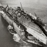 Ruhmloses Ende. Die SMS Derfflinger wurde gehoben und als Altmetall verwertet.