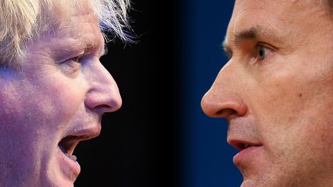Boris Johnson (l.) und Jeremy Hunt