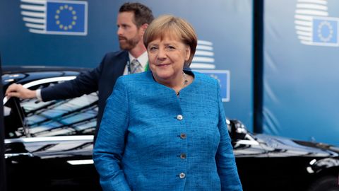 Angela Merkel beim Gipfel der Staats- und Regierungschefs in Brüssel.