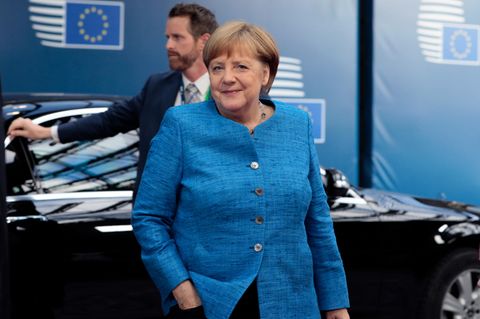 Angela Merkel beim Gipfel der Staats- und Regierungschefs in Brüssel.