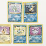 Pokémon-Karten von Seemon, Blitza und Aquana