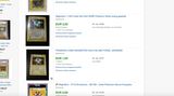 Screenshot mehrerer Ebay-Auktion der Pokémon-Karte Magneton (verkauft für 1 bis 3 Euro)