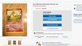 Screenshot einer Ebay-Auktion für die Pokémon-Karte Glumanda