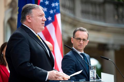 US-Außenminister Mike Pompeo (l.) und Bundesaußenminister Heiko Maas