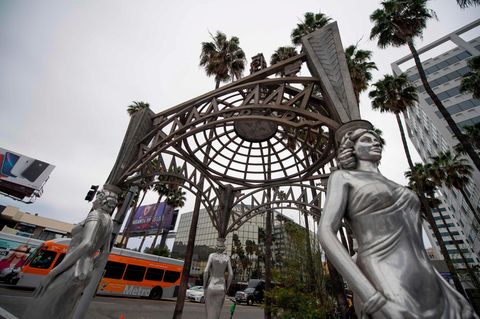 Auf diesem kleinen Statuen-Pavillon thronte auch die die von Marilyn-Monroe, die der Dieb absägte